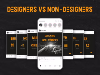 Carousel, Designers Vs Non-Designers on Behance