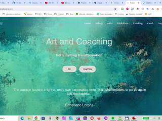 Website for a painter and life coach