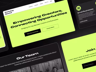 Social Network Landing Page Redesign on Behance