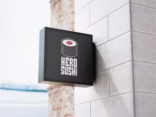Hero Sushi branding