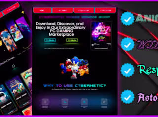 I have created Futuristic Websites (Cybernetic Gaming Shop).