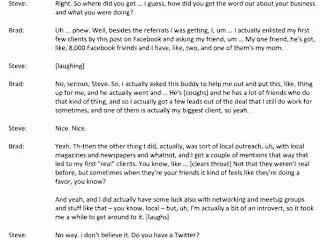 Interview transcription 