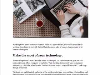 Blog writing.