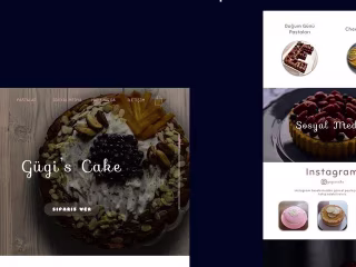 Cake Shop Website UI Design