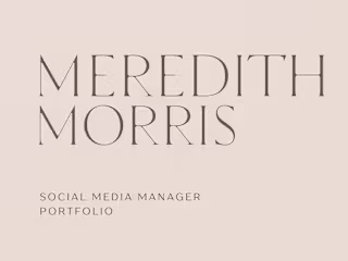 Social Media Manager Portfolio