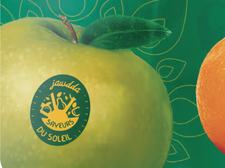 A fitting Label for sun-drenched fruits and veggies!