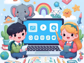 Kids e-learning mobile app