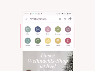 Westwing - Improving the Shop Navigation