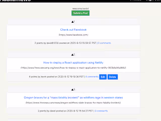 HackerNews Clone – Interactive Article Sharing Platform