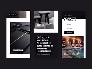 Blanc Carrare - Mobile Layout