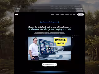 User Requirements Masterclass - Framer design & build