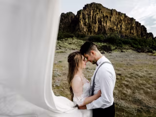 Stormy Boho Elopement in Washington - Mountainside Bride