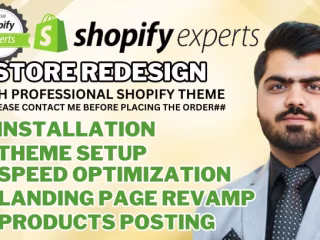 I will redesign shopify store revamp website revamp dropshipping