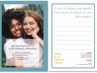 Smile & Co. Dental | Design for their Launch Invitation 🦷