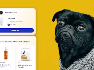 Increasing pet food & supplies sales on a pet pharmacy website