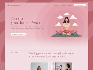 Serenity Seekers — Your health and wellness partner :: Behance