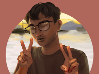 Portrait with Sunset