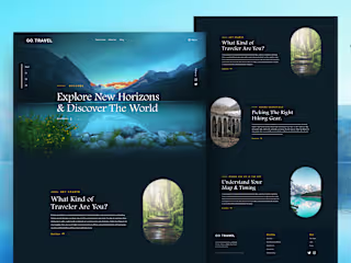 Travel Landing Page UI Design