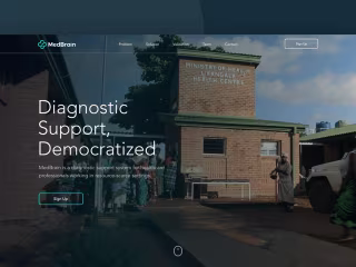 Medical Diagnostic UI Website Design