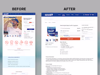 Redesigning Home & Product Pages for a More Intuitive Experience