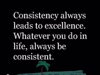 BEING CONSISTENT IS DIFFICULT 