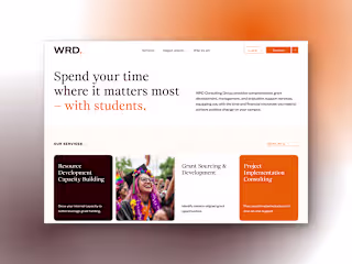WRD Education Consulting: Webflow Custom Site