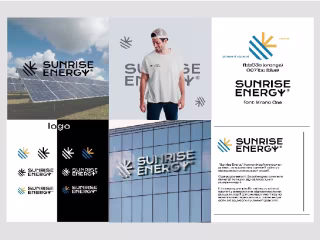 Sunrise energy logo design