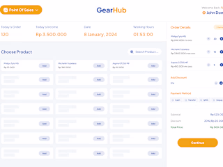 Point Of Sales (Cashier & CMS)