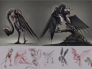 Gear Beak Character Concept Art