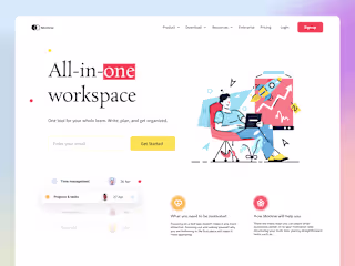 Motivee - Landing Page | UI/UX Design