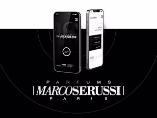 MarcoSerussi Perfume - interactive catalog and UIUX design