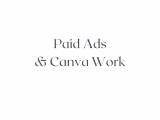 Paid Ads & Canva Work