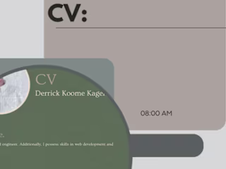 I will design a unique CV