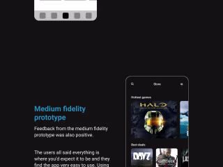 Steam mobile app redesign