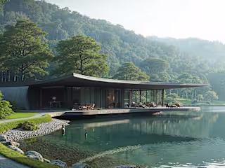 Japanese Lake House