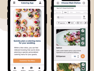 Catering App UX Design Details