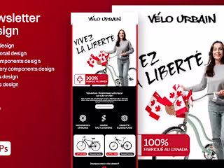 Vélo Urbain | Newsletter Design
