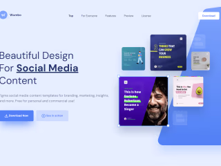 Social Media Content Template Landing Page