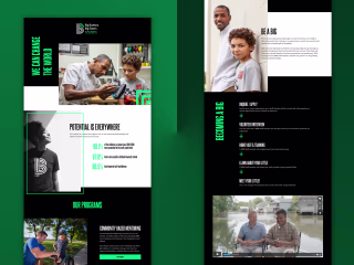 Big Brothers / Big Sisters landing page