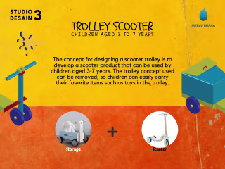 Studio Design - Trolley Scooter for Children Age 3-7 Years