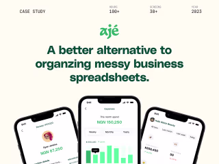 Aje - A case study on Behance