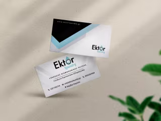 Laundry company's business cards