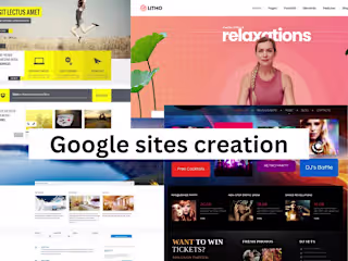 Professional google sites for business or personal use
