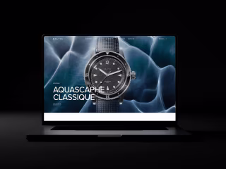 Webdesign and art direction for Baltic Watches website