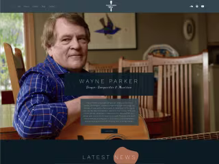 Wix Website Design + Development | Wayne Parker Music