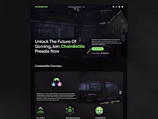 ChainBattle Web3 Gaming Presale Website