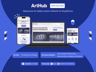 ArtHub; Responsive Art Auction website Case Study :: Behance