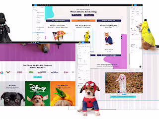 Pet Costume Center Homepage Redesign