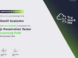 Jr. Penetration Tester path
