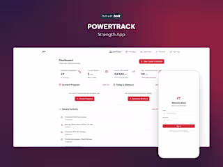 PowerTrack - Fitness App Template